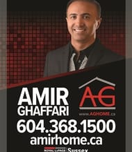 Amir Ghaffari, REALTOR<sup>®</sup>, Personal Real Estate Corporation
