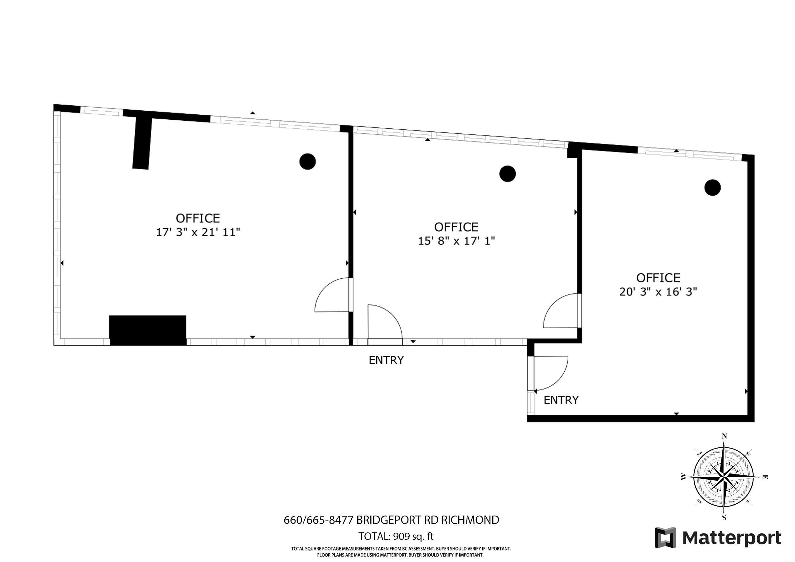 Office for lease in Richmond, Richmond, 660 8477 Bridgeport Road, 224973598 | Realtylink.org