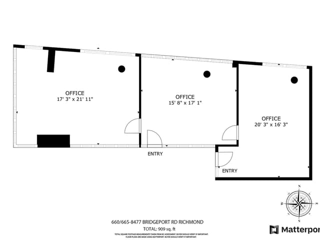 Office for lease in Richmond, Richmond, 660 8477 Bridgeport Road, 224973598 | Realtylink.org