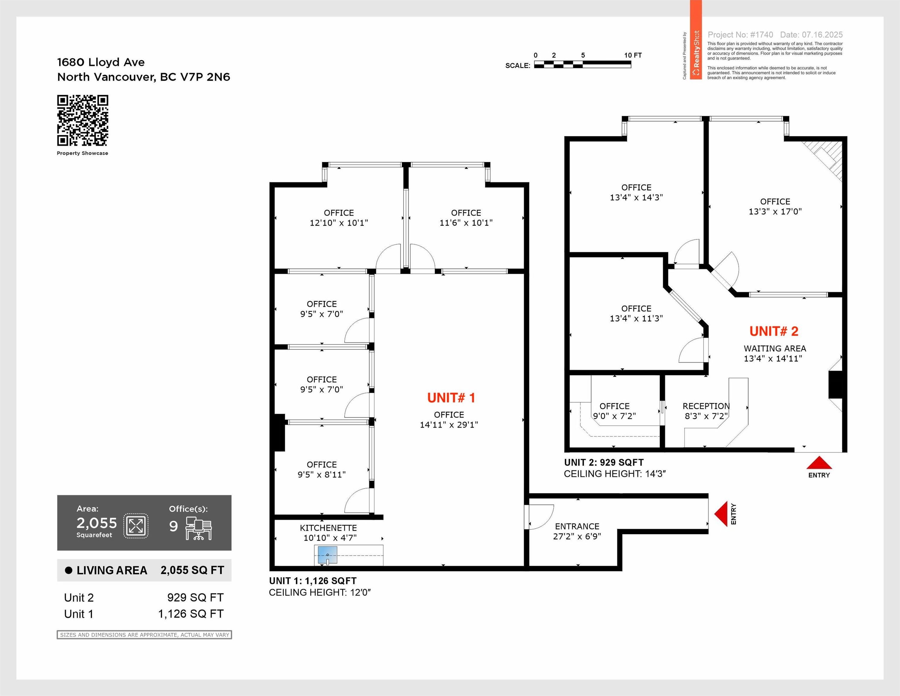 Office for sale in North Vancouver, North Vancouver, 1 11680 Lloyd Avenue, 224975939 | Realtylink.org