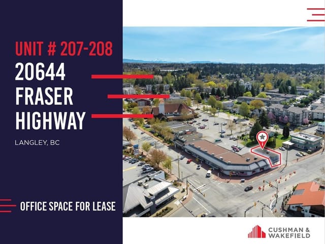 Office for lease in Langley, Langley, 207-208 20644 Fraser Highway, 224979639 | Realtylink.org