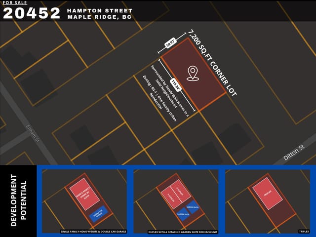 Commercial Land for sale in Maple Ridge, Maple Ridge, 20452 Hampton Street, 224980786 | Realtylink.org