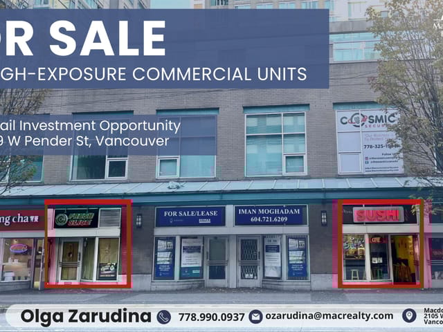 Retail for sale in Vancouver, Vancouver West, 549 W Pender Street, 224981439 | Realtylink.org