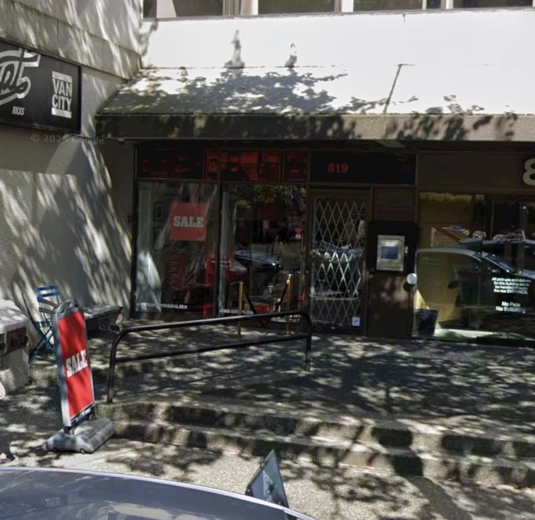 Retail for lease in Vancouver, Vancouver West, 819 Hornby Street, 224981459 | Realtylink.org