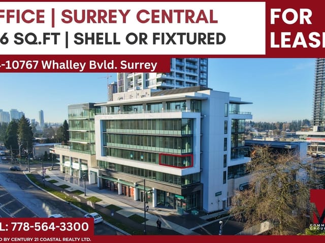 Office for lease in Surrey, North Surrey, 304 10767 Whalley Boulevard, 224981574 | Realtylink.org