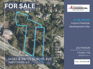 Commercial Land for sale in Abbotsford, Abbotsford, 34183 Gladys Avenue, 224981612 | Realtylink.org
