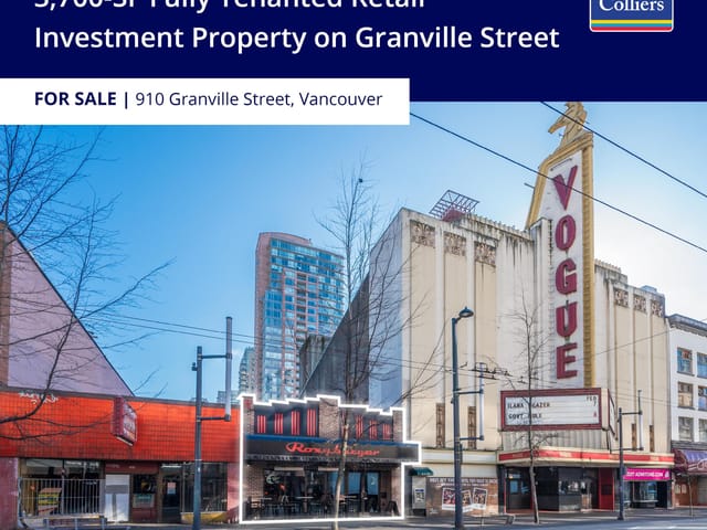 Retail for sale in Vancouver, Vancouver West, 910 Granville Street, 224982260 | Realtylink.org