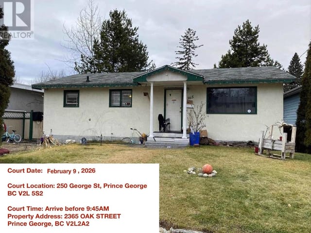 House for sale in Prince George, PG City Central, 2365 Oak Street, 263002339 | Realtylink.org