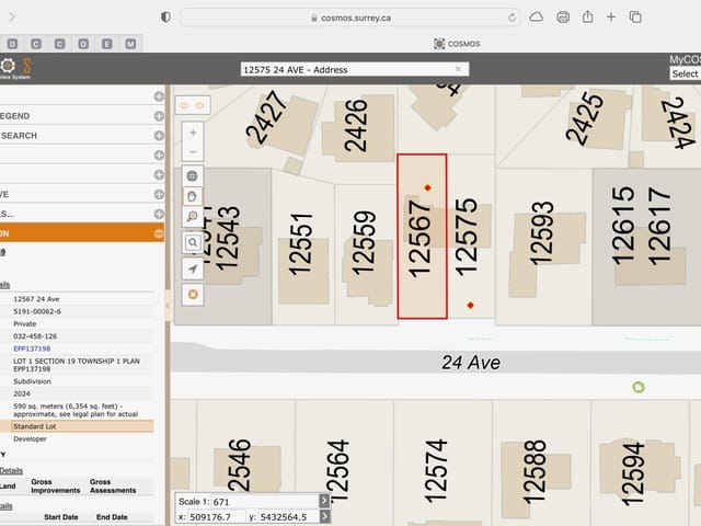 Lot for sale in Surrey, South Surrey White Rock, 12567 24 Avenue, 263017098 | Realtylink.org