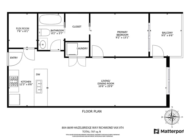 Apartment for sale in Richmond, Richmond, 804 8699 Hazelbridge Way, 263085784 | Realtylink.org