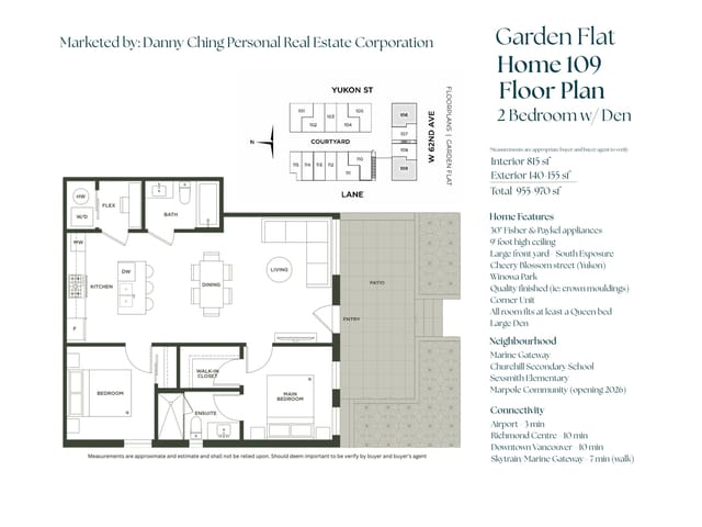 Apartment for sale in Vancouver, Vancouver West, 109 7789 Yukon Street, 263088725 | Realtylink.org