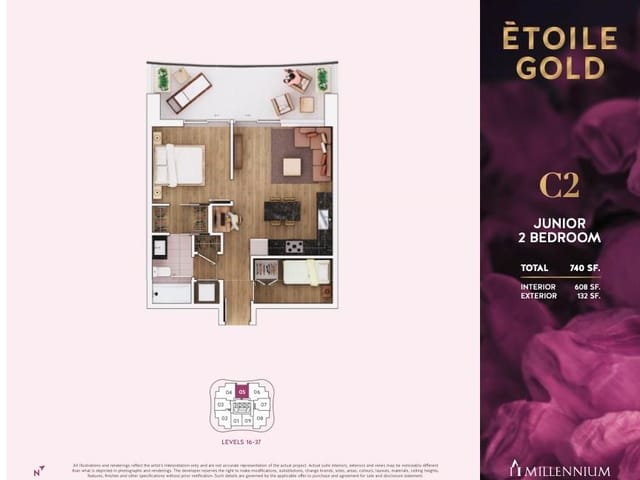 Apartment for sale in Burnaby, Burnaby North, 2405 2266 Springer Avenue, 263089279 | Realtylink.org