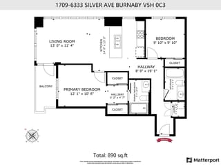 Apartment for sale in Burnaby, Burnaby South, 1709 6333 Silver, 263096773 | Realtylink.org
