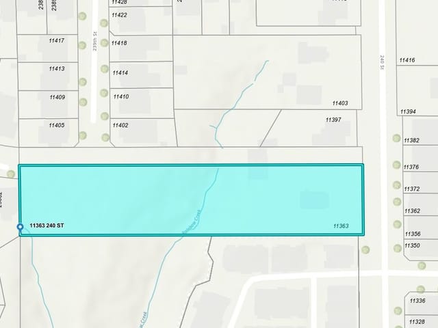 Lot for sale in Maple Ridge, Maple Ridge, 11363 240 Street, 263098137 | Realtylink.org