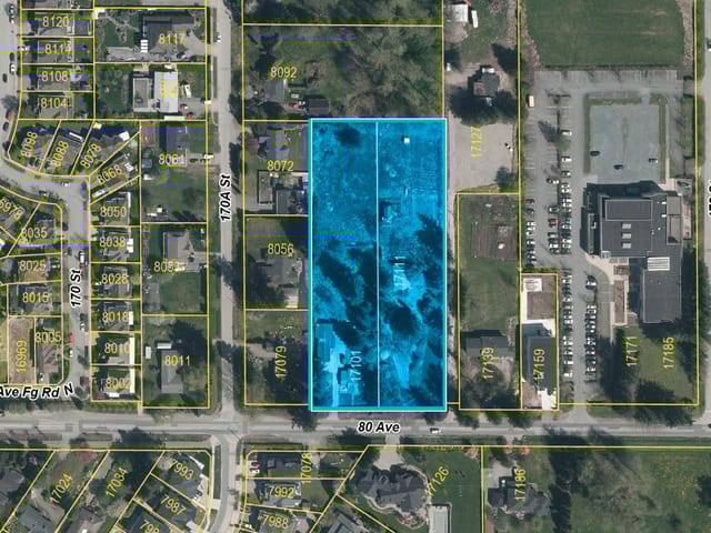Lot for sale in Surrey, Surrey, 17111 + 17101 80 Avenue, 263106162 | Realtylink.org
