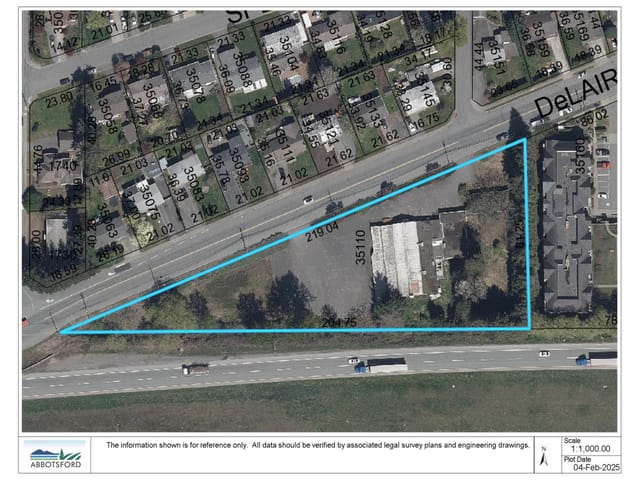 Lot for sale in Abbotsford, Abbotsford, 35110 Delair Road, 263106552 | Realtylink.org