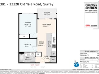 Apartment for sale in Surrey, North Surrey, 301 13228 Old Yale Road, 263107010 | Realtylink.org