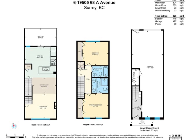 Townhouse for sale in Surrey, Cloverdale, 6 19505 68a Avenue, 263113399 | Realtylink.org