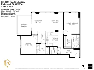 Apartment for sale in Richmond, Richmond, 809 8699 Hazelbridge Way, 263114226 | Realtylink.org