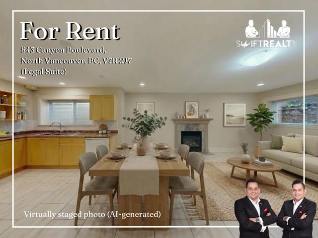 House for rent in North Vancouver, North Vancouver, BSMT 843 Canyon Boulevard, 263115878 | Realtylink.org