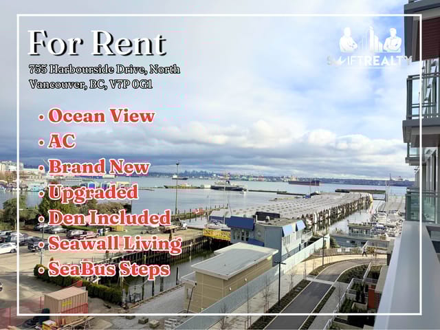 Apartment for rent in North Vancouver, North Vancouver, 516 755 Harbourside Drive, 263115988 | Realtylink.org