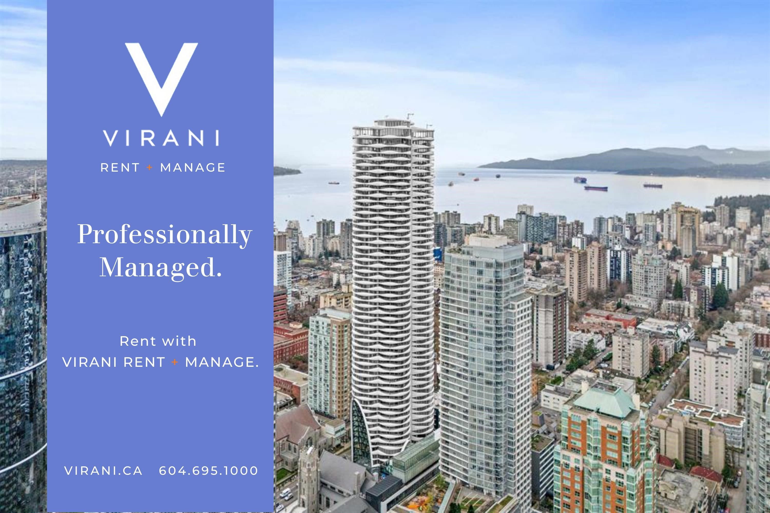 Apartment for rent in Vancouver, Vancouver West, 1802 1033 Nelson Street, 263116100 | Realtylink.org