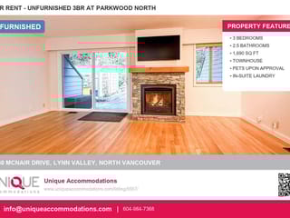 Townhouse for rent in North Vancouver, North Vancouver, 1530 McNair Drive, 263121122 | Realtylink.org