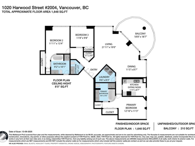Apartment for sale in Vancouver, Vancouver West, 2004 1020 Harwood Street, 263121541 | Realtylink.org