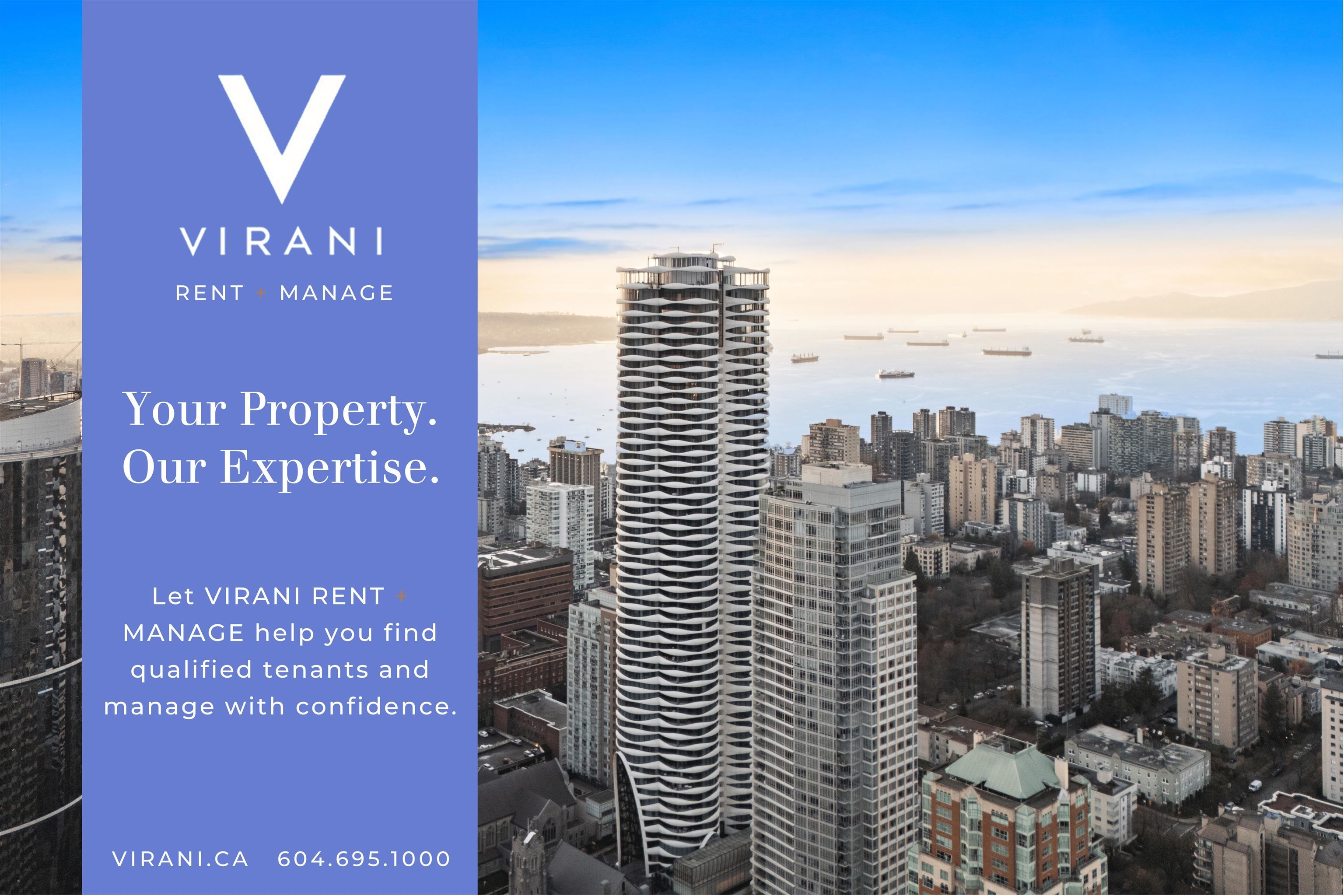 Apartment for rent in Vancouver, Vancouver West, 1507 1033 Nelson Street, 263121839 | Realtylink.org
