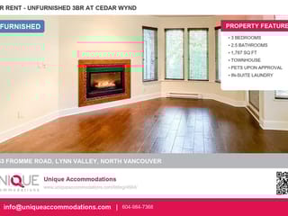 Townhouse for rent in North Vancouver, North Vancouver, 2663 Fromme Road, 263124461 | Realtylink.org