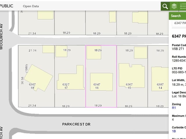 Lot for sale in Burnaby, Burnaby North, 6347 Parkcrest Drive, 263127800 | Realtylink.org