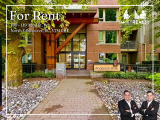 Apartment for rent in North Vancouver, North Vancouver, 109 119 W 22nd Street, 263139431 | Realtylink.org