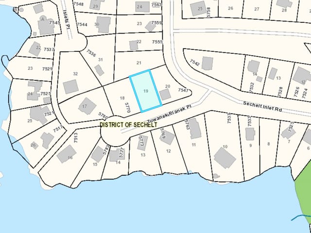 Lot for sale in Sechelt, Sunshine Coast, Lot 19 Tuwanek Place, 263146199 | Realtylink.org