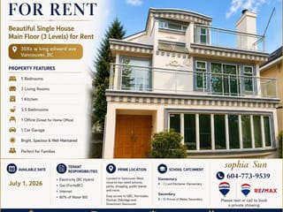 House for rent in Vancouver, Vancouver West, 3000 West King Edward Avenue, 263155506 | Realtylink.org