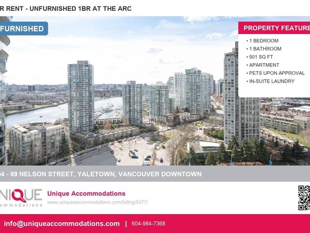 Apartment for rent in Vancouver, Vancouver West, 2204 89 Nelson Street, 263156538 | Realtylink.org