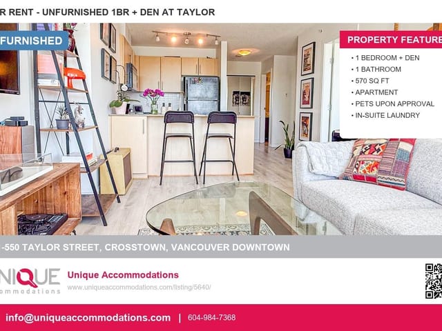 Apartment for rent in Vancouver, Vancouver West, 501 550 Taylor, 263159430 | Realtylink.org