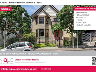 House for rent in Vancouver, Vancouver East, 33 East 6th Avenue, 263159630 | Realtylink.org