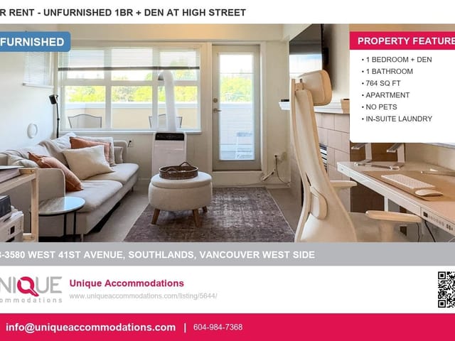 Apartment for rent in Vancouver, Vancouver West, 408 3580 West 41st, 263164400 | Realtylink.org