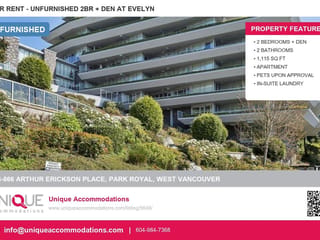 Apartment for rent in West Vancouver, West Vancouver, 204 866 Arthur Erickson Place, 263164405 | Realtylink.org