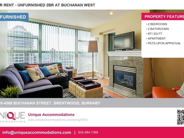 Apartment for rent in Burnaby, Burnaby North, 1805 4388 Buchanan Street, 263164406 | Realtylink.org