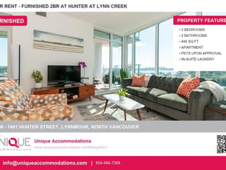 Apartment for rent in North Vancouver, North Vancouver, 2406 1401 Hunter Street, 263165269 | Realtylink.org