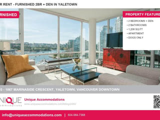 Apartment for rent in Vancouver, Vancouver West, 1703 1067 Marinaside, 263170435 | Realtylink.org