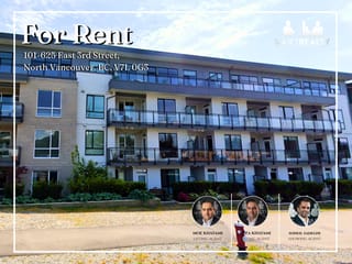 Apartment for rent in North Vancouver, North Vancouver, 101 625 E 3rd Street, 263172281 | Realtylink.org
