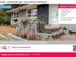 House for rent in West Vancouver, West Vancouver, 555 Stevens Drive, 263172741 | Realtylink.org