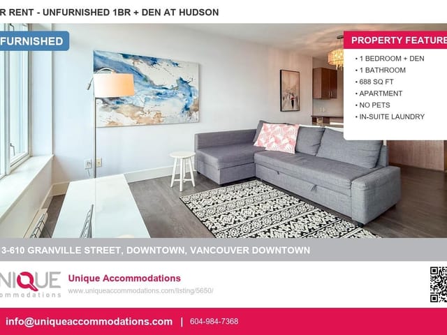 Apartment for rent in Vancouver, Vancouver West, 2113 610 Granville Street, 263172745 | Realtylink.org