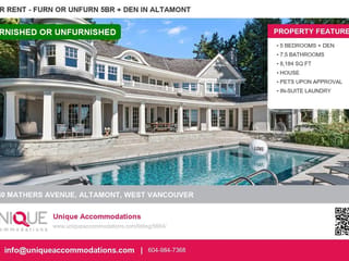 House for rent in West Vancouver, West Vancouver, 2940 Mathers Avenue, 263172828 | Realtylink.org