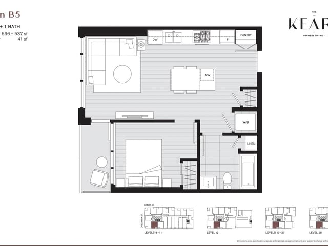 Apartment for sale in New Westminster, New Westminster, 2507 230 Keary Street, 263173073 | Realtylink.org