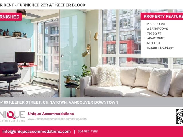 Apartment for rent in Vancouver, Vancouver East, 505 189 Keefer Street, 263173437 | Realtylink.org