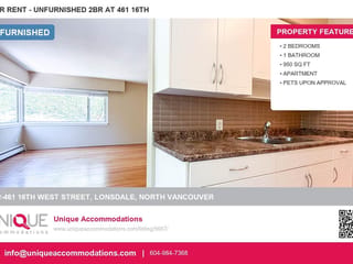 Apartment for rent in North Vancouver, North Vancouver, 102 461 16th West Street, 263173438 | Realtylink.org