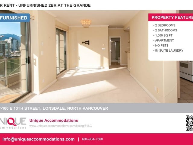 Apartment for rent in North Vancouver, North Vancouver, 607 160 E 13th, 263176061 | Realtylink.org